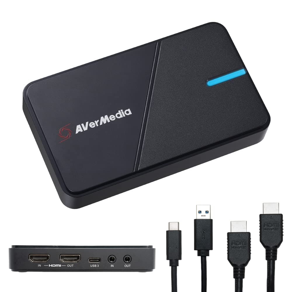AVerMedia GC551G2 Live Gamer EXTREME 3 - 4K30 USB Capture Card with 4K60 HDR Passthrough, VRR, USB 3.2, Plug & Play, Low Latency Streaming for PS5, Xbox, OBS, Twitch, Mac, Windows 11, PC