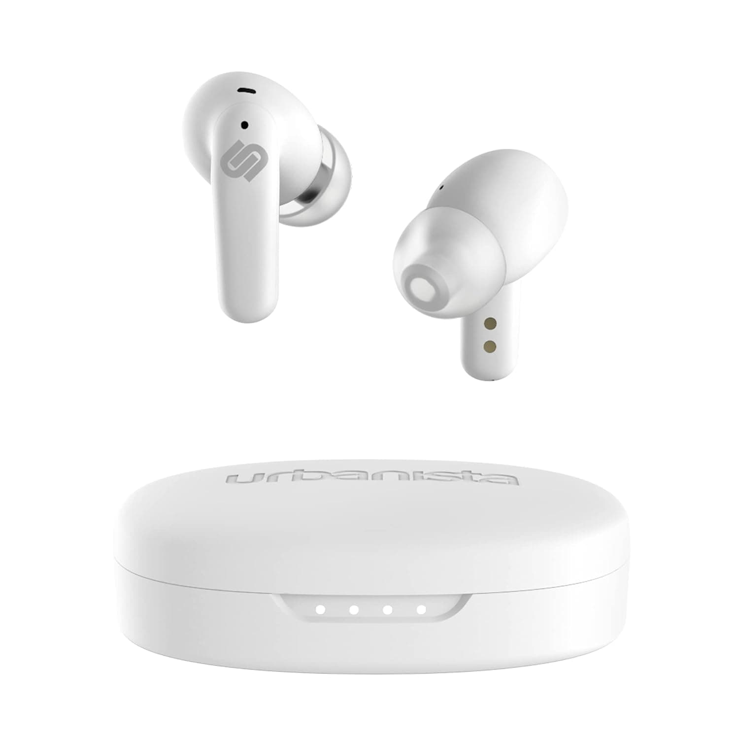 Urbanista Seoul Wireless Earbuds with Microphone | 70ms Low Latency Gaming Earbuds | Dual-Mode Bluetooth Earphones | Fast Charge USB-C Earbuds | 32 Hrs Playtime | Pearl White