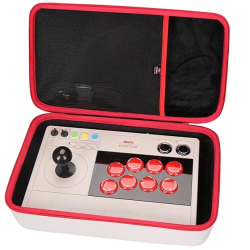 FBLFOBELI Hard Carrying Case Compatible with 8Bitdo Arcade Stick for Xbox Series X|S, Switch and PC Windows