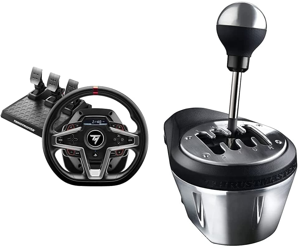 Thrustmaster T248 Racing Wheel and Magnetic Pedals + Realistic high-end gearbox. Multi-platform