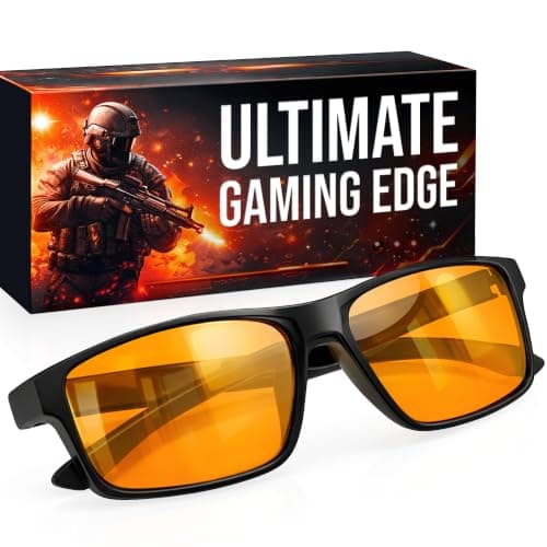 Titan Gaming Glasses, Anti Blue Light Glasses Men, UV400 Protection Blue Light Blocking Glasses for Computer Eye Strain
