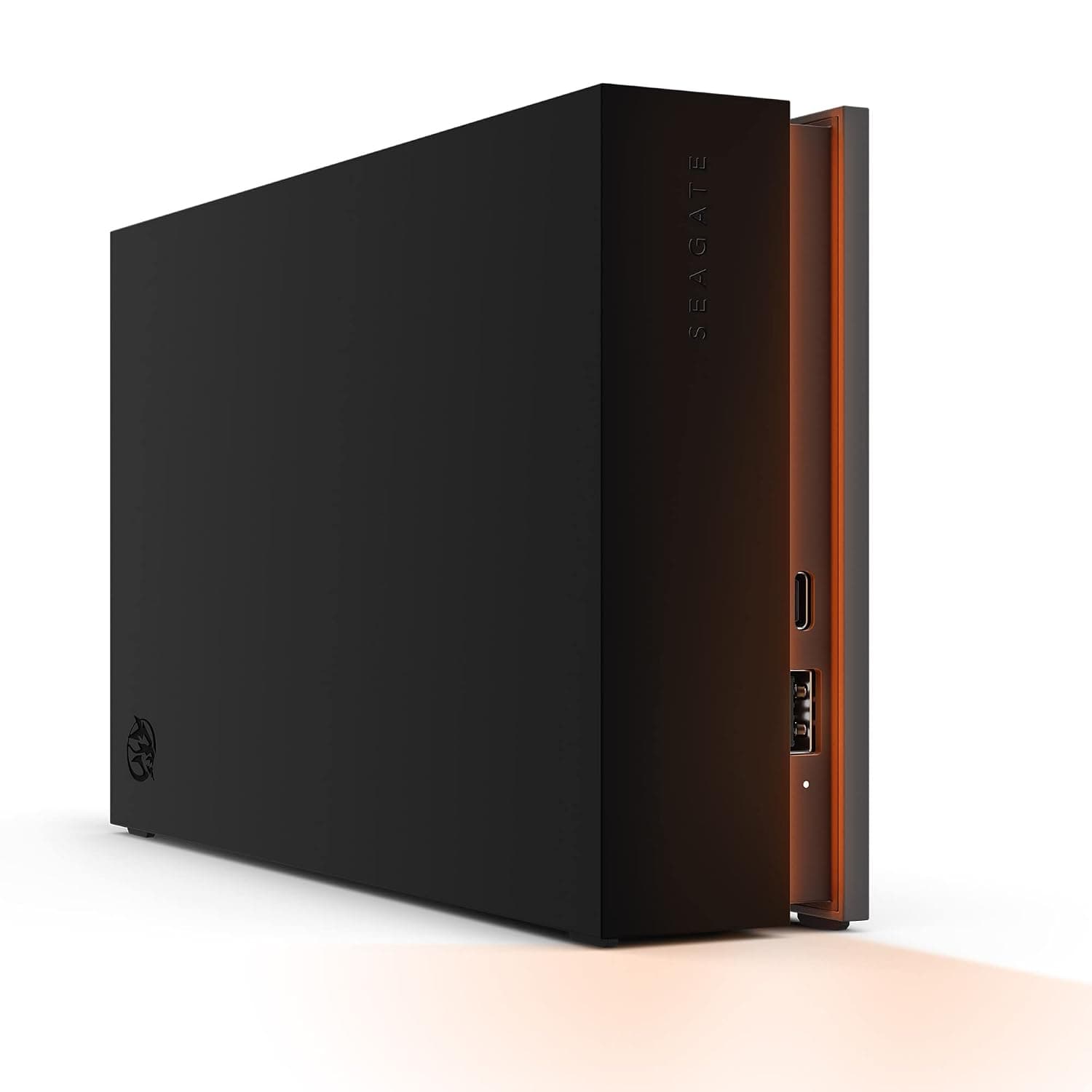 Seagate FireCuda Gaming Hub 8TB, External Hard Drive, USB 3.2, Customisable RGB LED lighting, Dual forward-facing USB, for Desktop PC, Data Rescue Services (STKK8000400)
