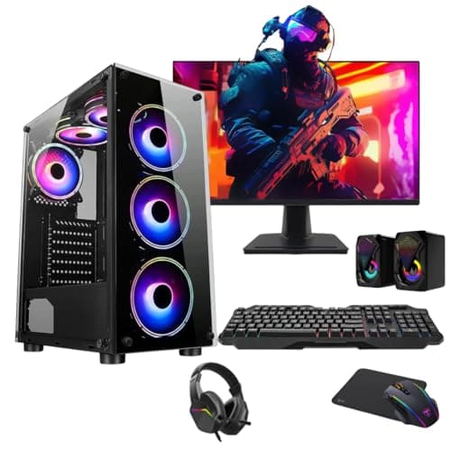 EZZTECH Gaming PC Bundle i5 16GB RAM GT 730 4GB 128GB SSD 1TB HDD