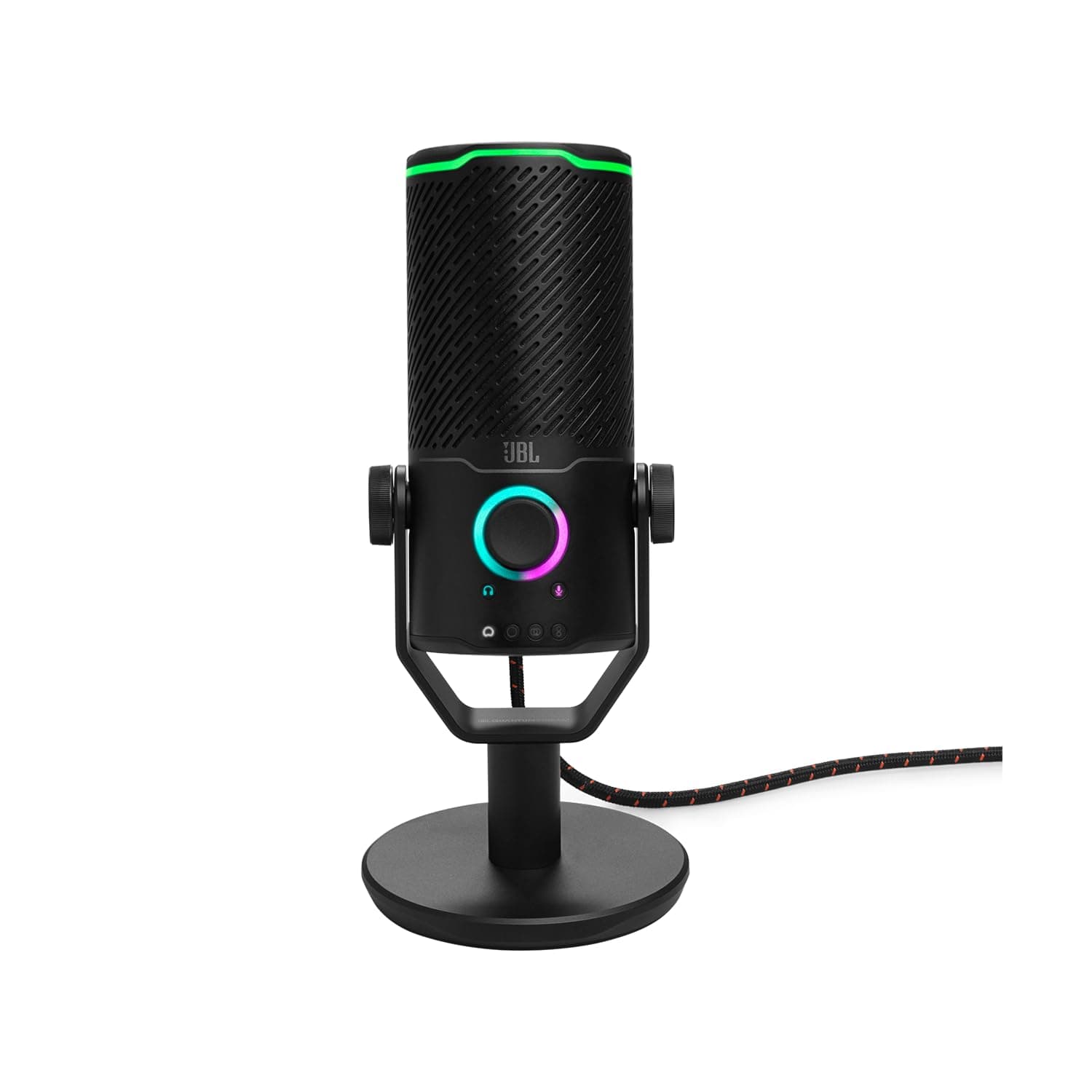 JBL Quantum Stream Studio Triple Condenser USB Microphone, Black | Four Cardioid Pick-Up Patterns for Smooth Streaming, Podcasting, Recording and Gaming