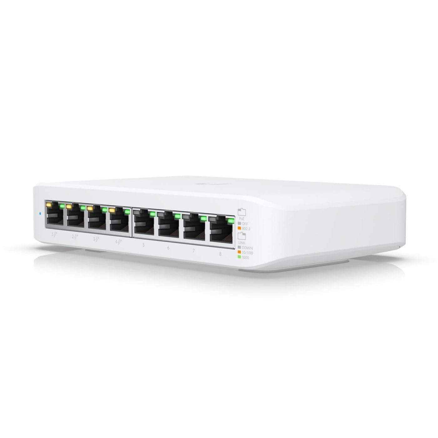 Ubiquiti UniFi Switch Lite 8 PoE, Managed, L2, Gigabit Ethernet (10/100/1000), Power over Ethernet (PoE), Wall (UK)