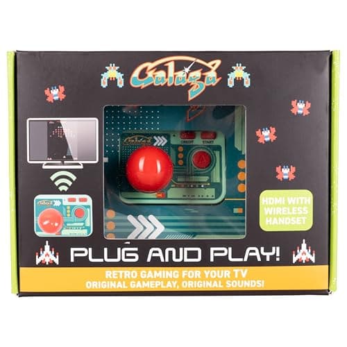 Fizz Creations Galaga Plug & Play TV Game - Retro Games Console