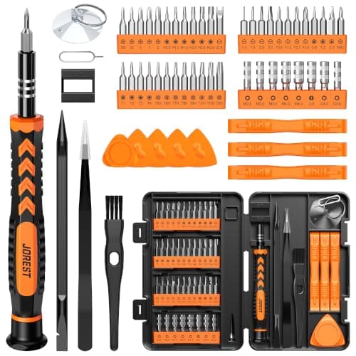 JOREST 59Pcs Small Precision Screwdriver Set with Torx T2, T3, T5, T6, T8