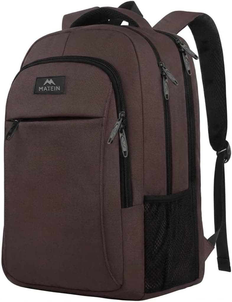 MATEIN Travel Laptop Backpack 15.6 Inch, Work Bag Lightweight Laptop Bag | Anti Theft Business Backpack, Water Resistant School Rucksack Gift for Men and Women