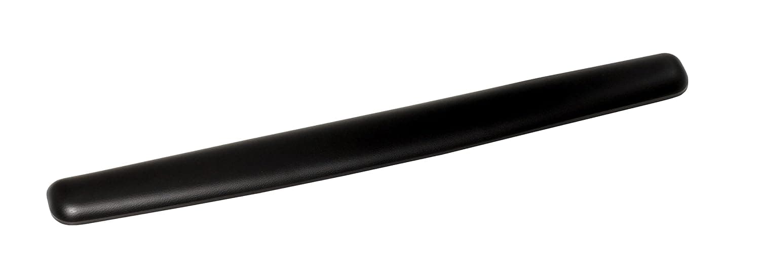 3M Gel Wrist Rest for Keyboard and Mouse, Soothing Gel Comfort with Durable, Easy to Clean Leatherette Cover, Antimicrobial Product Protection, 25", Black (WR340LE)