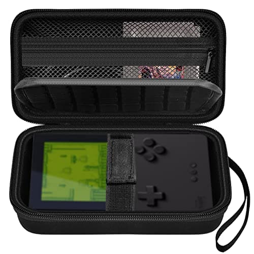 Hard Case Compatible with Analogue Pocket Handheld Game Console, Portable Mini Game Player Storage Bag for Video Games Cards, Charging Cable and Accessories (Box Only) (Black)