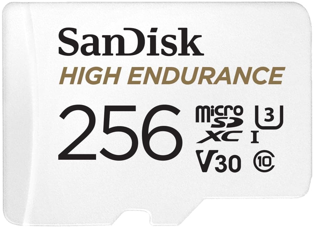 SANDISK 256GB HIGH Endurance microSD Card + Adapter