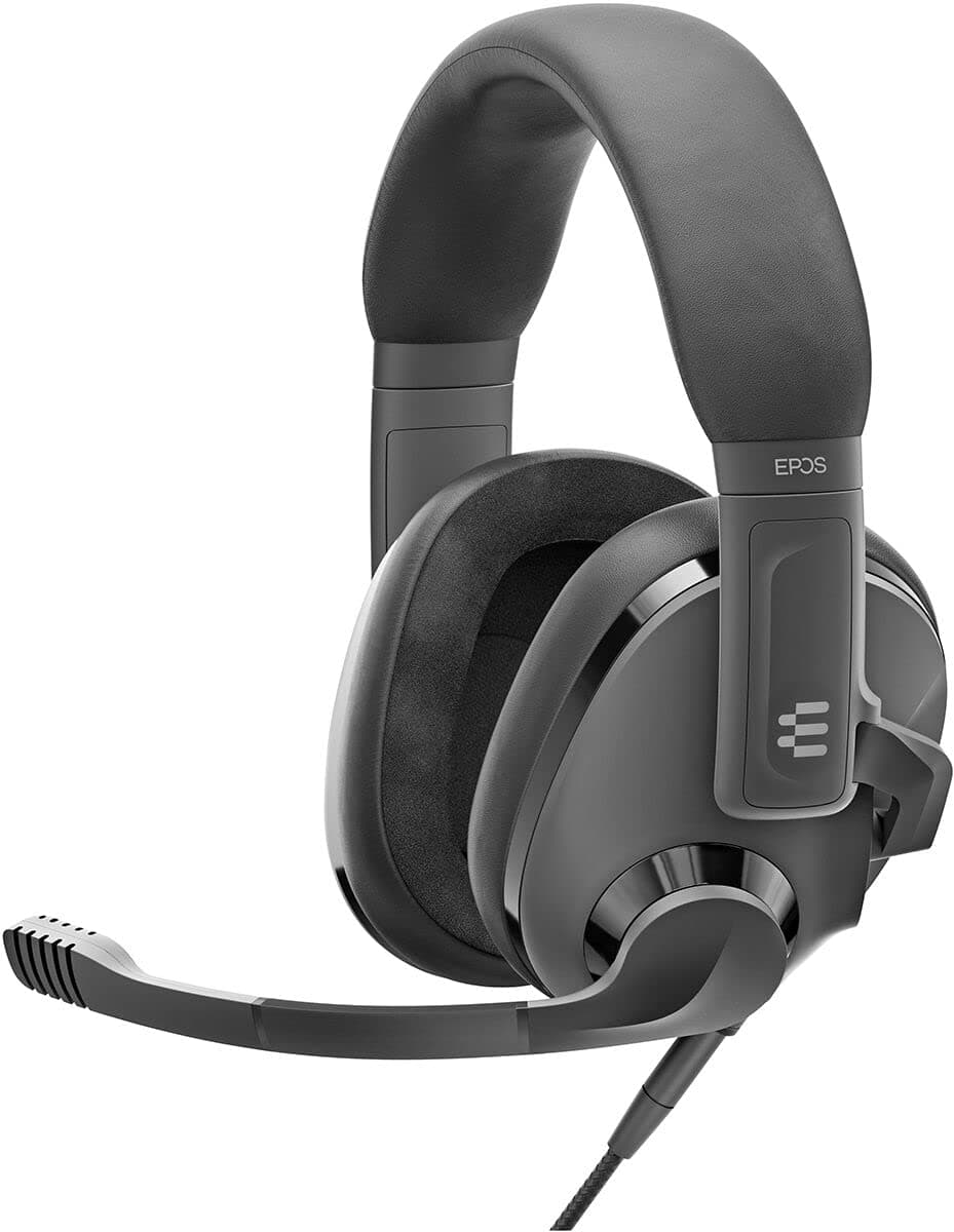 EPOS H3 Closed Acoustic Gaming Headset with Noise-Cancelling Microphone - Plug & Play Audio - Around the Ear - Adjustable, Ergonomic - for PC, Mac, PS4, PS5, Switch, Xbox - Onyx Black