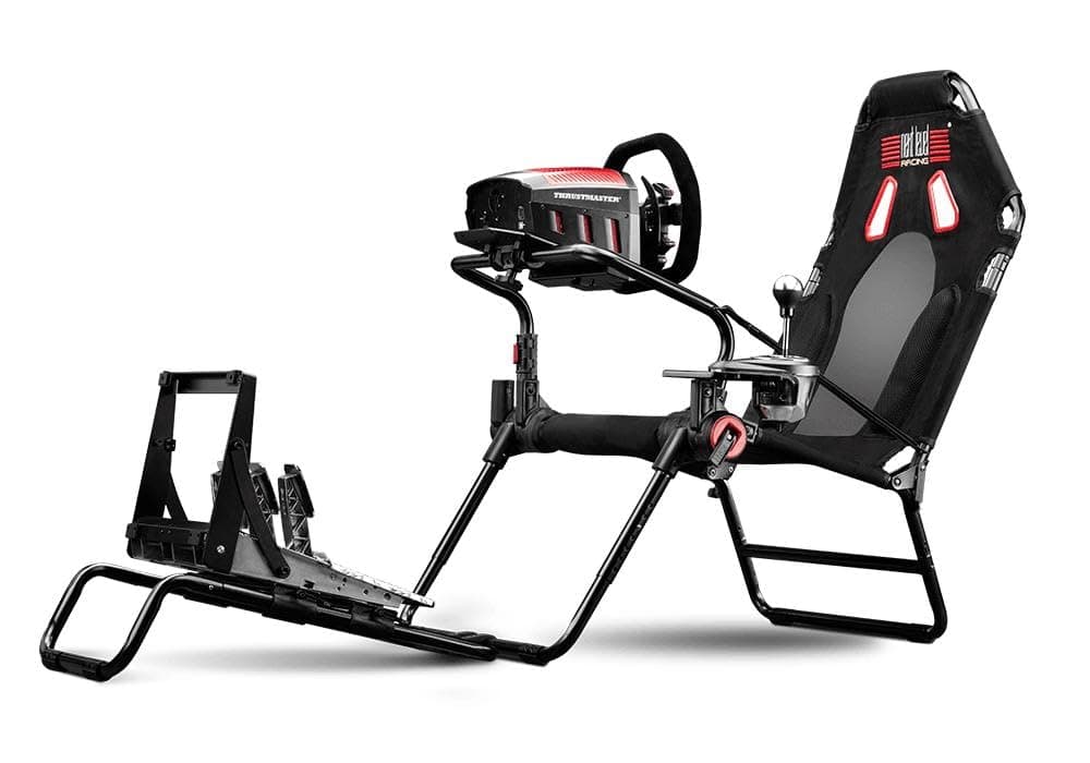 Next Level Racing GTLite Foldable Sim Racing Cockpit GT Position | Patented NLR Hubs | Shifter Mount Included | Breathable Seat | Flight Upgradeable