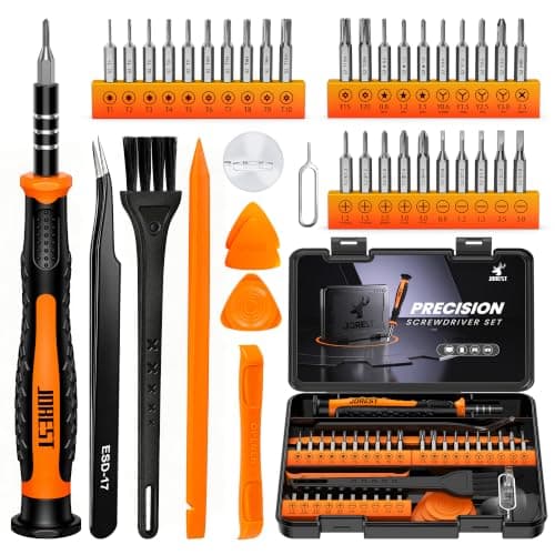 JOREST 40Pcs Precision Screwdriver Set, Mini Screwdriver with Torx T5 T6 T8