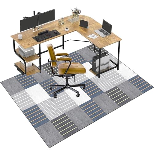Office Chair Mats for Carpeted Floor | Carpet Protector Chair Mat | Gaming Chair Mat | Desk Chair Mat Large | Computer Chair Mat for Furniture Wooden Floor Protector for Home Office 100 x 140 cm