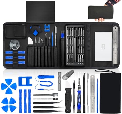 Computer Tool kit,Laptop screwdriver kit,91 PC Precision screwdriver set with spudger tweezers Electronics Repair Tools kit for iPhone/macbook/ps4/ps5/xbox switch controller,Eyeglass,Tablet,Smartphone