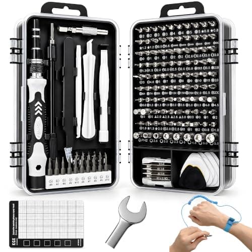 FANACAN 140in1 Precision Screwdriver Set Small Screwdriver Bit Set for DIY Electronic Repairs - Mini Computer Repair Tool Kit - Micro PC, Laptop, iPhone, MacBook Repairing Tools with Case (Grey)
