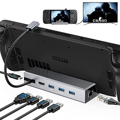 Benazcap 7-in-1 Docking Station for Steam Deck OLED 2023/Steam Deck 2021