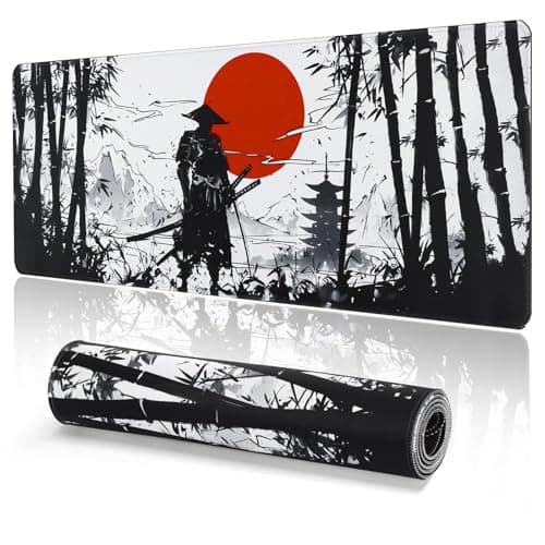 DESERO Large Gaming Mouse Pad (800 x 300 x 3 MM) XL Extended Desk Mat, Japanese Mouse Mat, Gaming Keyboard Mousepad, Big Desk Pad with Non-Slip Base and Stitched Edge for Office/Gaming.(B18)