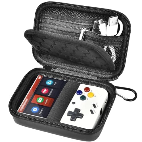 Zhixteu Carrying Case for MIYOO Mini Plus, Handheld Game Console Storage Bag Anti-Scratch Protective Cover EVA Hard Shell