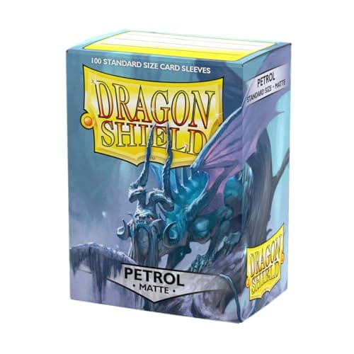 Dragon Shield | Standard Size Card Matte Sleeves | 100 CT - Smooth & Tough Premium TCG Sleeves | Compatible with Pokemon, Flesh & Blood, One Piece & Magic the Gathering | Petrol