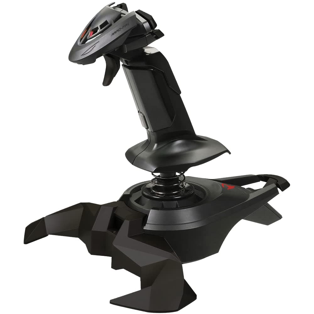 Subsonic Raiden - Joystick with throttle for flight simulator - Flight Stick Pro Controller - PC compatible (Windows 8) 4 Axes, Directional Pad, 12 Programmable Buttons and Vibration
