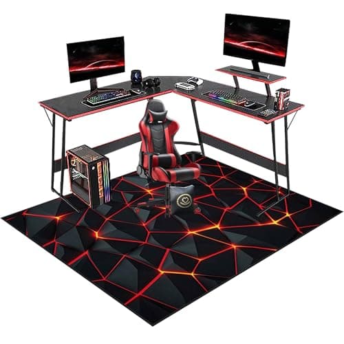 Chair Mat Office Chair Mat for Hard Floor, Desk Chair Mat Large, Chair Floor Mat for Low Pile Carpet Floors, 200 x 300 cm Computer Chair Mat for Furniture Wooden Floor Protector for Home Office