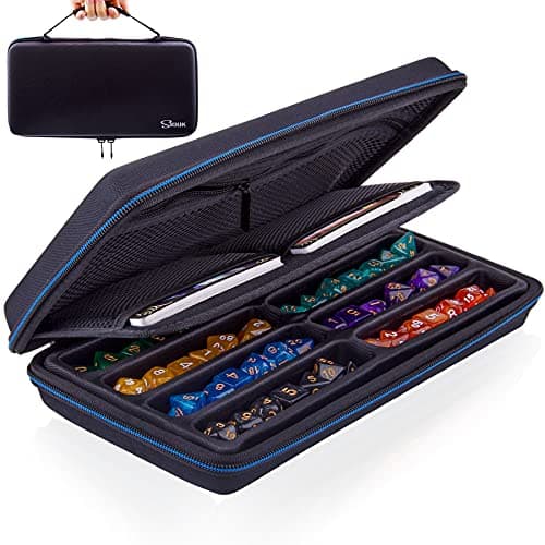 SIQUK Dice Storage Case Dice Organiser Holder with Handle for Table Games