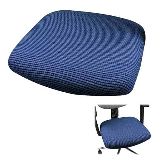 Jesiah Office Chair Cover, Blue Large Computer Gaming Chair Seat Cover