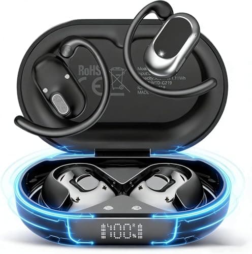 AOTONOK Open Ear Headphones, Running Earphones with Adjustable Ear Hooks