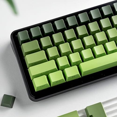 dagaladoo Shine Through keycaps Set,Double Shot PBT keycaps Gradient