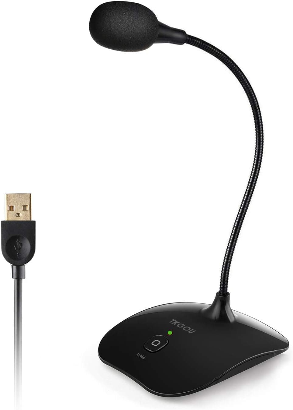 TKGOU USB PC Microphone, Ture Plug & Play Home Studio USB Computer Microphone With mute button, Compatible with PC, laptop, Mac, ps4 - ideal for Youtube,Skype,Gaming, Podcast(1.5m /5ft)