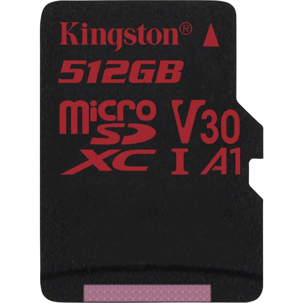 Kingston Canvas React MicroSD Card -( SDCR/512 GBSP) Class 10, SD Adapter Not Included/Ideal for Shooting Burst-Mode Photos and 4K video
