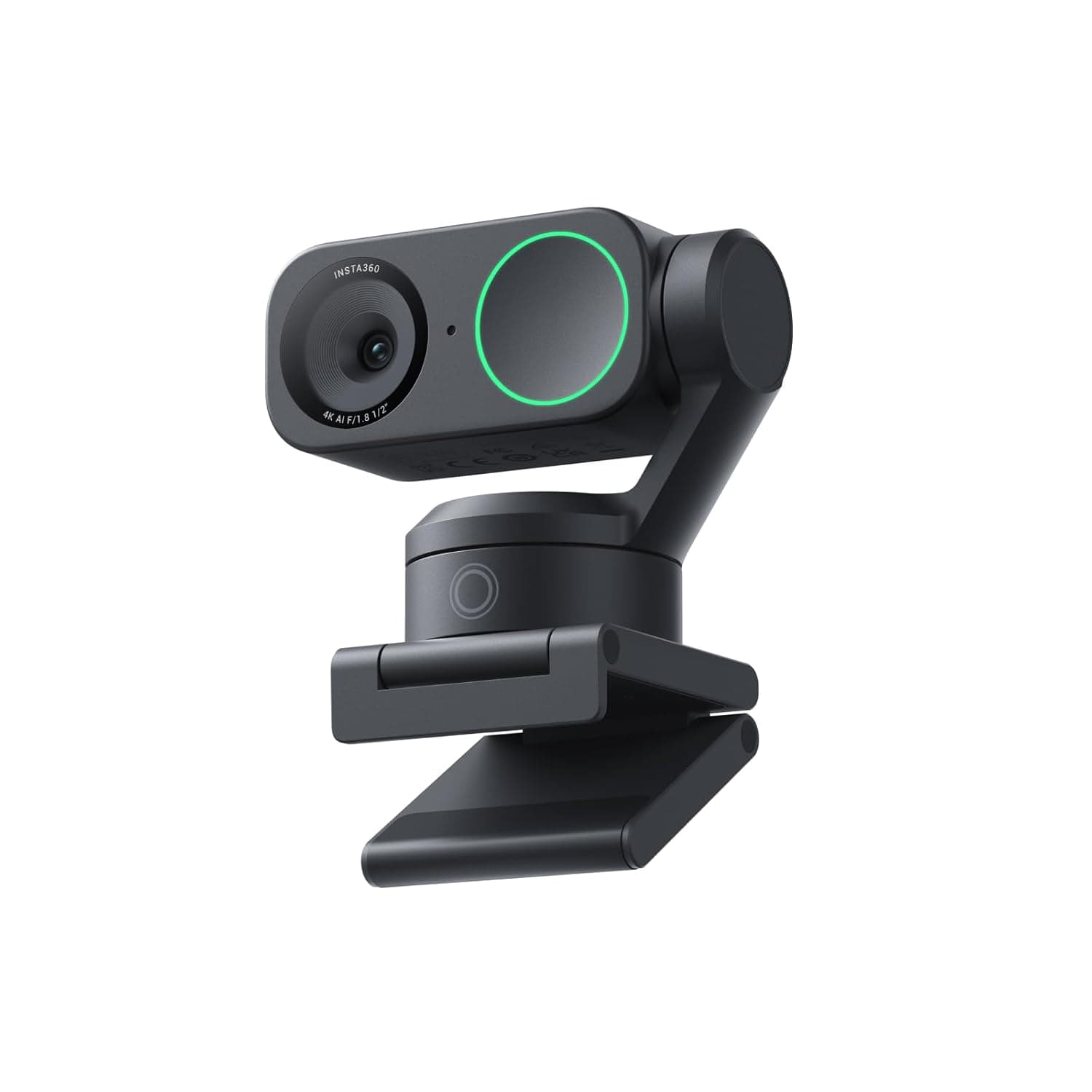 Insta360 Link 2 4K AI Webcam, HDR, AI Tracking, Gesture Control & AI Audio - Graphite Black