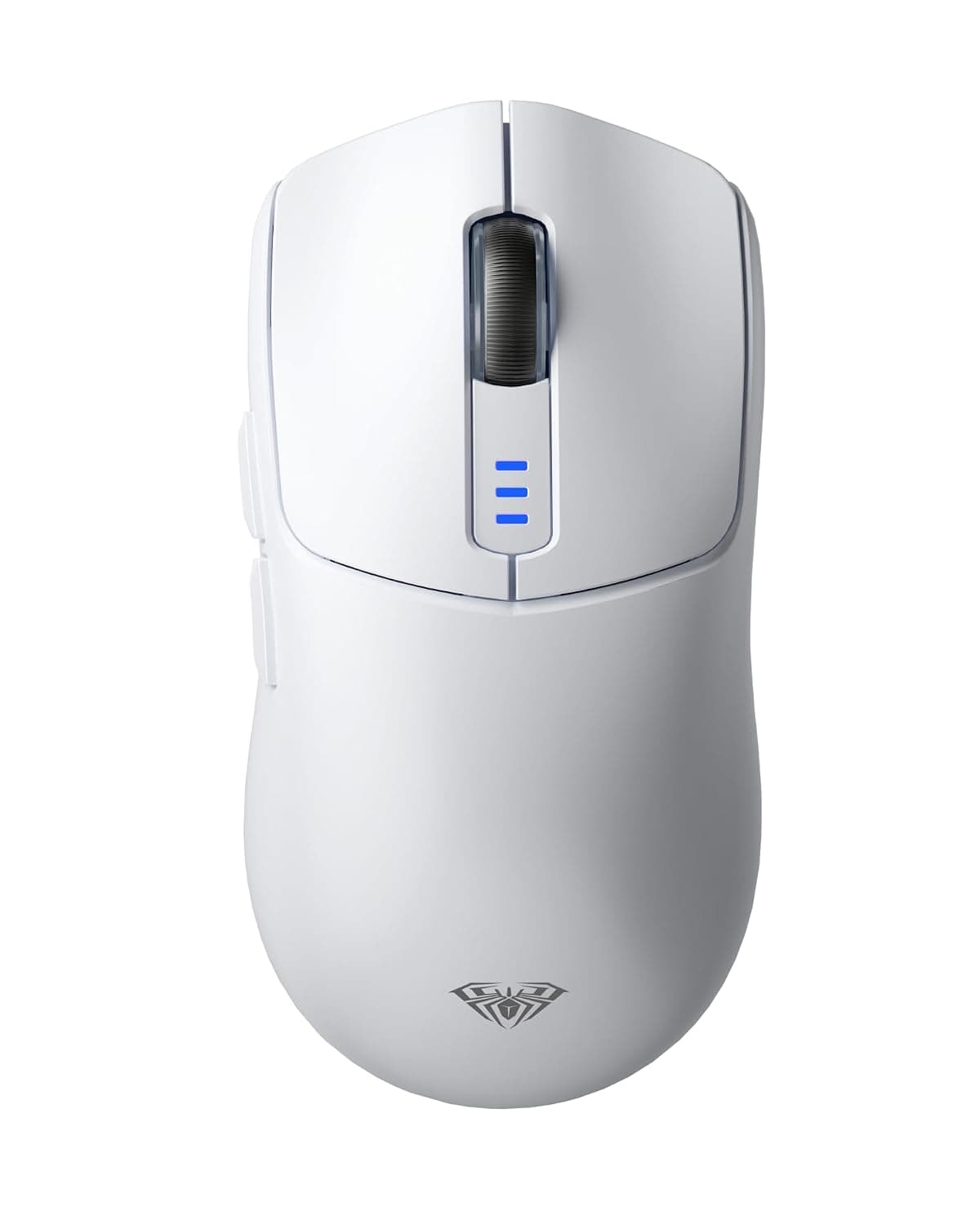 AULA SC580 Wireless Gaming Mouse,Tri-Mode Computer Mouse with 6 Adjustable DPI Levels Up to 12000,Lightweight Gaming Mice,Programmable Buttons,Rechargeable Wireless Mouse for Laptop (White)