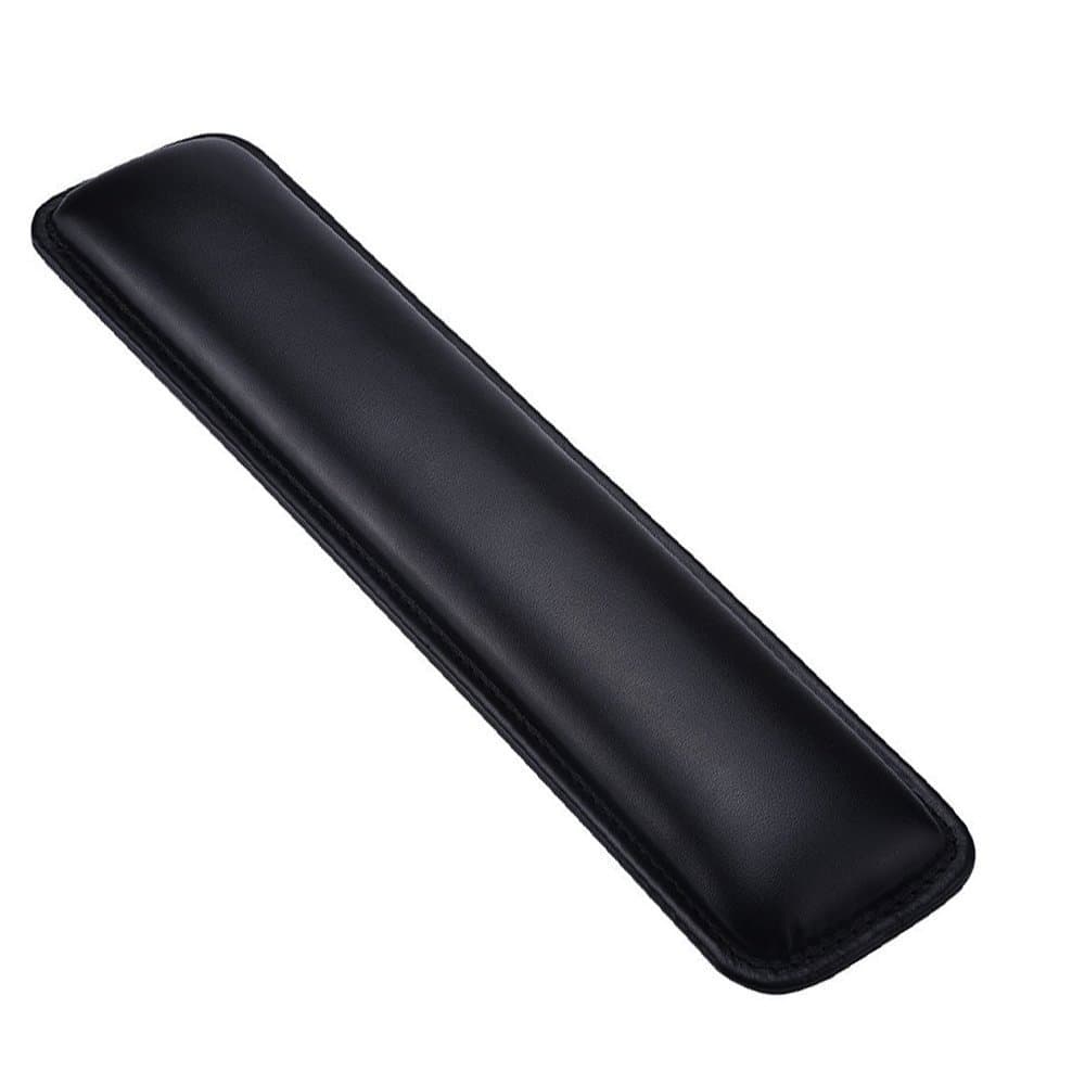 Keyboard Wrist Rest Keyboard Wrist Support Comfortable PU（370 x 90 x 20 mm）-Leather Keyboard Cushion Wrist Rest Pad with Memory Foam for Laptops/ Notebooks/ MacBooks/ PC/ Home Computer Black