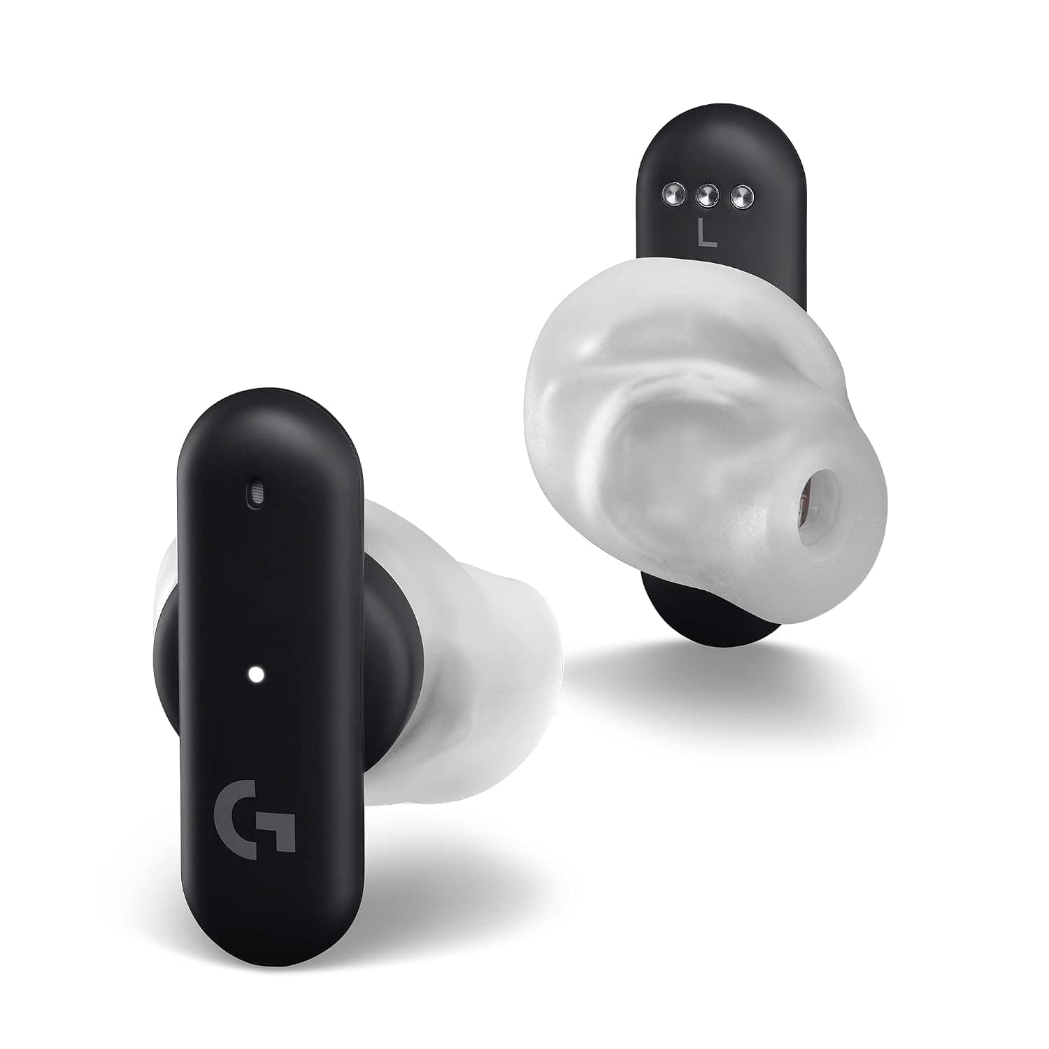 Logitech G FITS True Wireless Gaming Earbuds | Custom Moulded Fit, LIGHTSPEED + Bluetooth, 4 Beamforming Mics, PC, Mac, PS5, PS4, Mobile, Nintendo Switch - Black