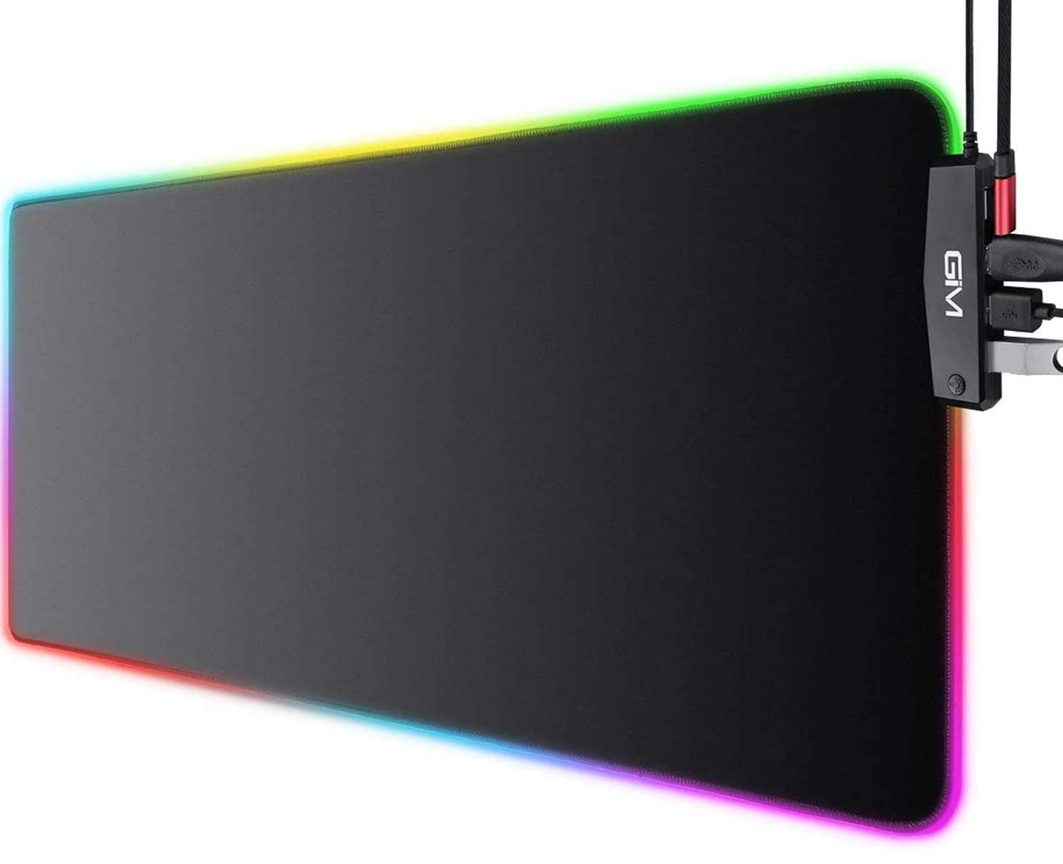 GIM Gaming Mouse Pad, Large Waterproof Mouse Pad with Non-Slip Rubber Base and Red Edge, 3mm Thick, 78 x 30 x 0.2 cm, XL (780 * 300 * 3mm)-Galaxy