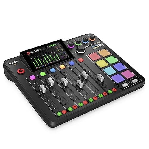 RØDE RØDECaster Pro II All-in-One Production Solution for Podcasting, Streaming, Music Production and Content Creation, Black | Streaming Music Production and Content Creation, Black