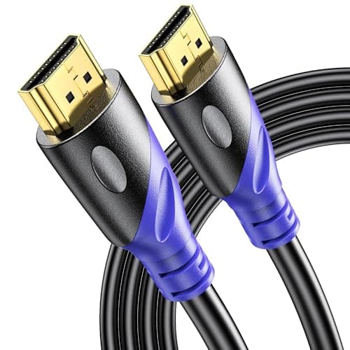 Rommisie 8K HDMI 2.1 Cable 2M, 8K@60Hz 4K@120Hz HD Cable High-Speed Lead 48Gbps,Supports eARC HDR10 HDCP 2.2/2.3, Compatible with all HDMI devices PC/TV/HDTV/Blu-ray
