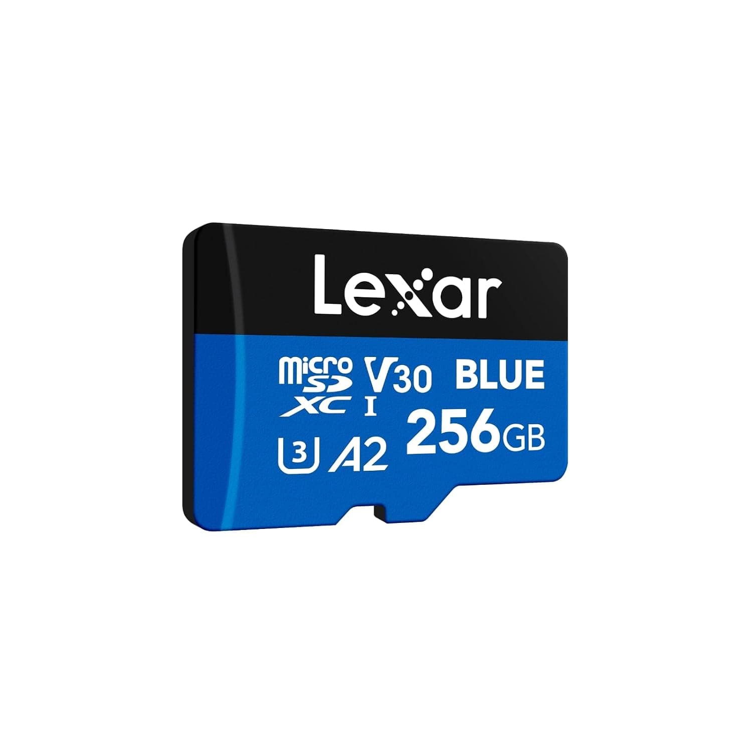 Lexar Blue Micro SD Card 256GB, up to 160MB/s Read, microSDXC UHS-I Card | Class 10, U3, V30, A2, Full-HD & 4K Video, High-Speed Memory Card for Smartphones/Tablets/Action Cameras