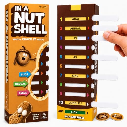 In A Nutshell - Slide & Guess Word Game for Adults, Teens, Kids | 2+players