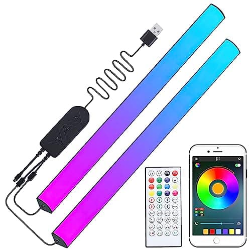 Melofo 2-Branched RGB Under Monitor Light Bar,30cm Computer LED Light Bars