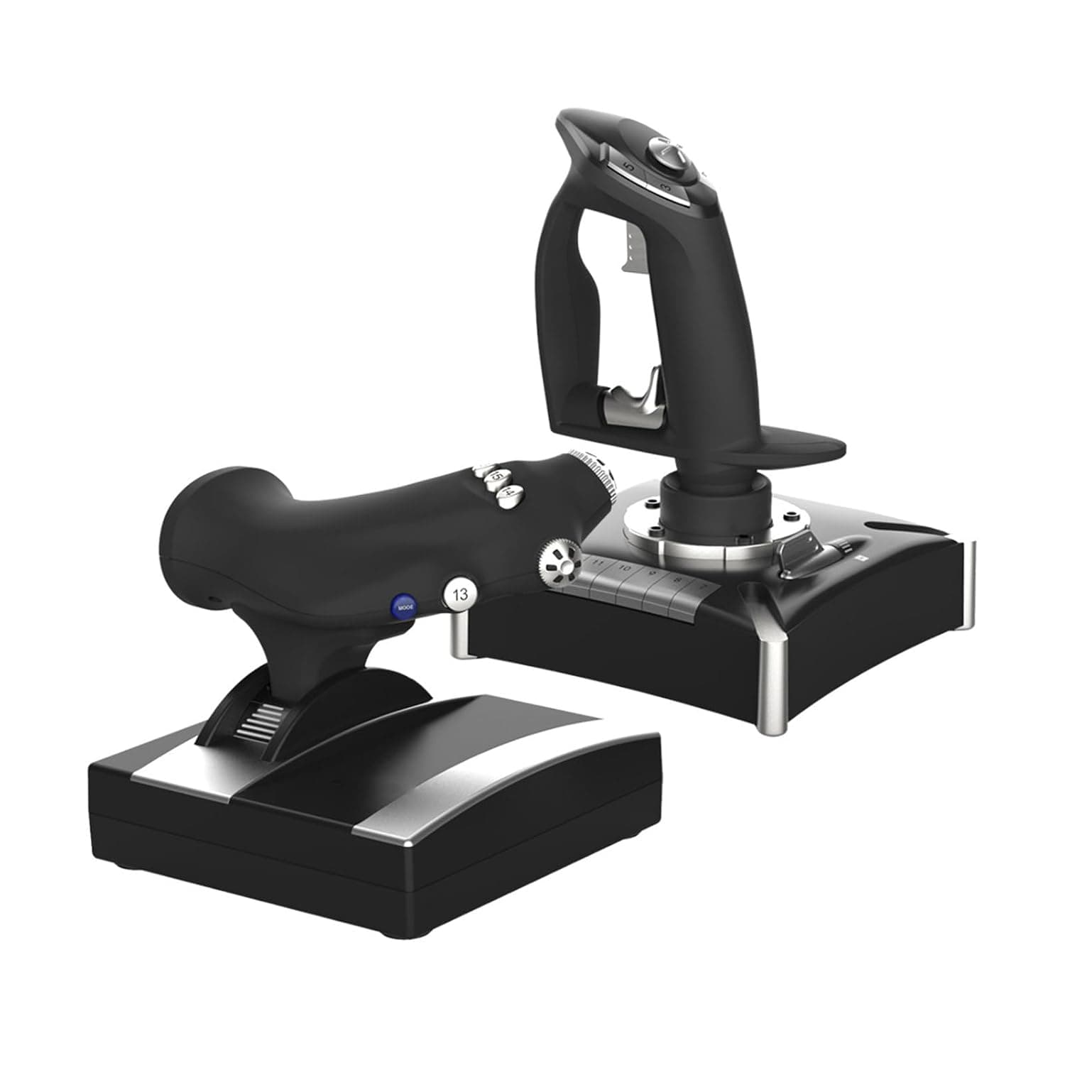 OSNIYAW Stick Joysticks Controller with Vibrations Motor for 7/8 / 10/11 Flight Simulators Controls for Multi Platform Flight Simulators Controller Realistic Gear