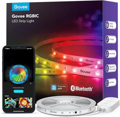 Govee LED Strip Light 10m, RGBIC, Bluetooth APP Control, Color Changing