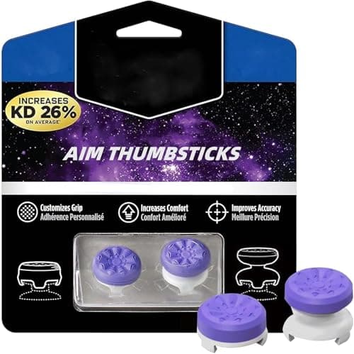 2Pcs Thumb Grips for PS4 Controller, Thumb Grip Cap Extender