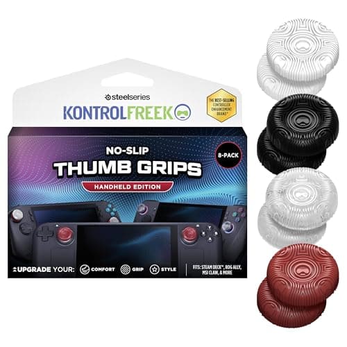 kontrolFreek Portable Game Console Thumb Grips Universal Edition for Steam Deck, Switch 2, ROG Ally and Logitech G-Cloud, Pack of 8