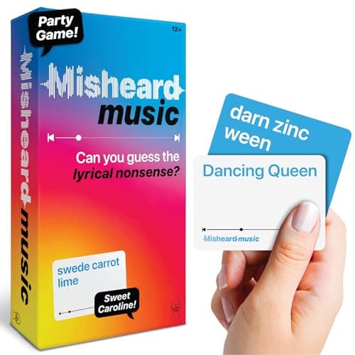 Misheard Music - Guess The Song Music Card Game for Family & Adults