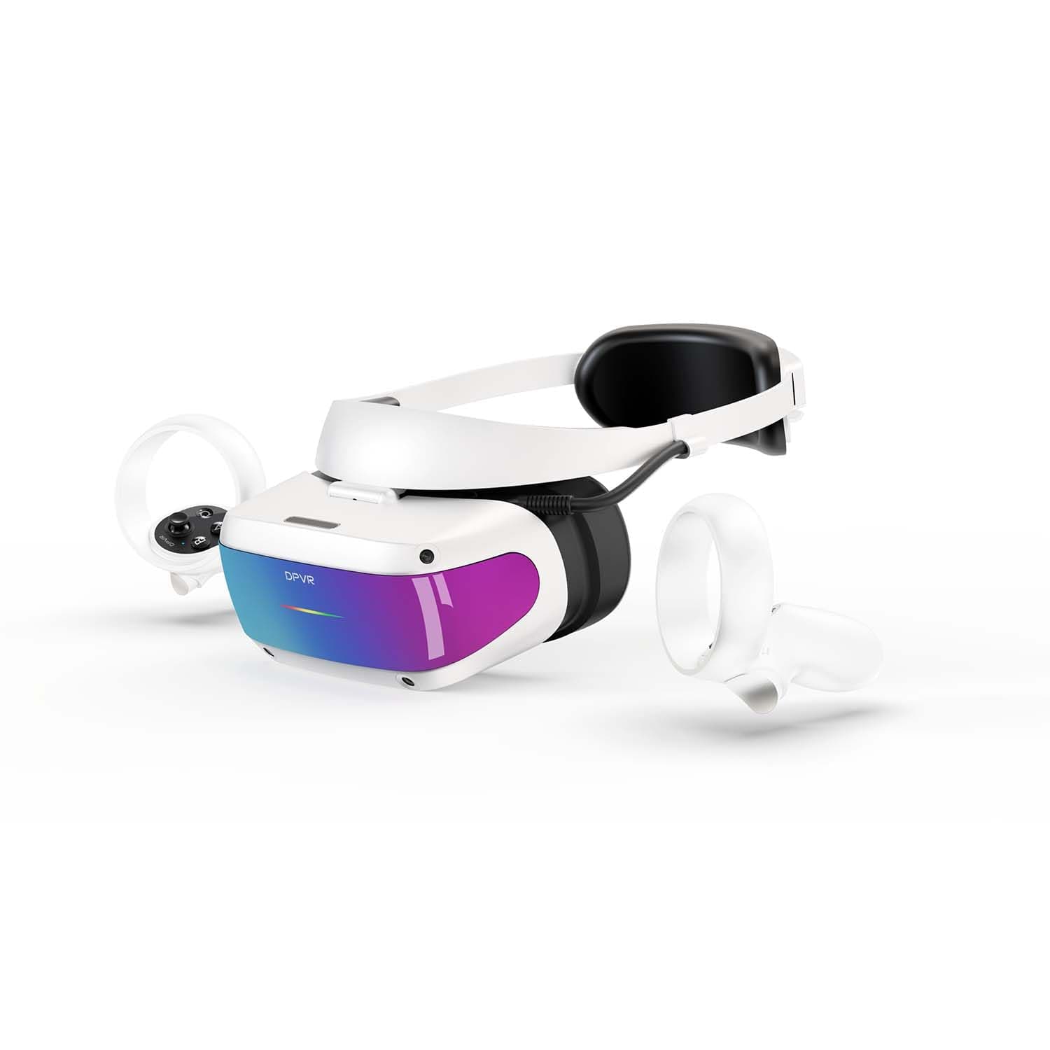 DPVR E4 VR Headsets, PCVR Headset with Controller, Virtual Reality Headset for PC Games, Support SteamVR Games