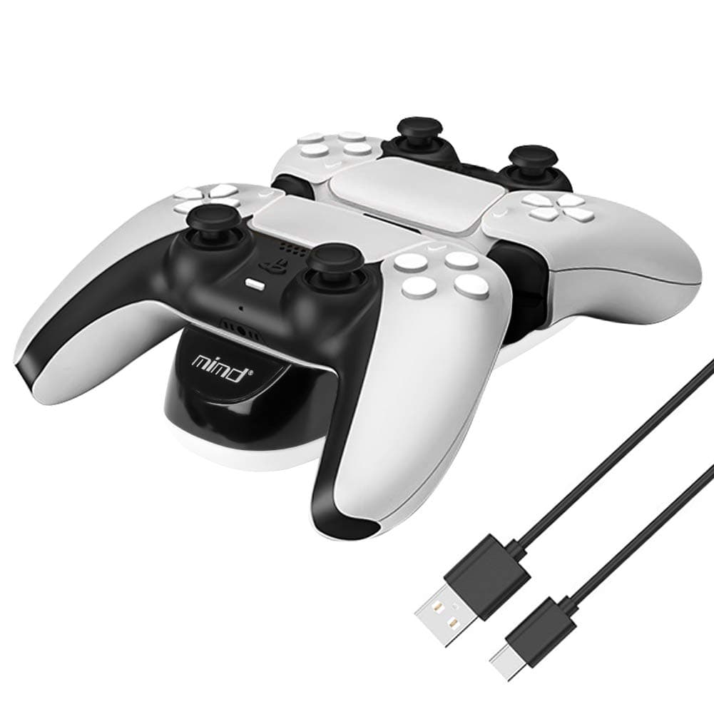 PS5 Charging Dock, Fast PS5 Controller Charging Station for Playstation 5 Dual Sense Controller - S468 Black